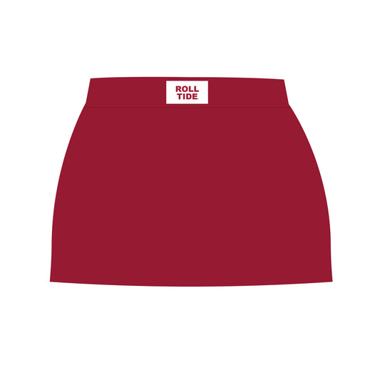 The Hayden High Waisted Skort Roll Tide Woven Label | Youth Crimson