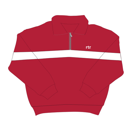 The Heather Half Zip Alabama | Crimson