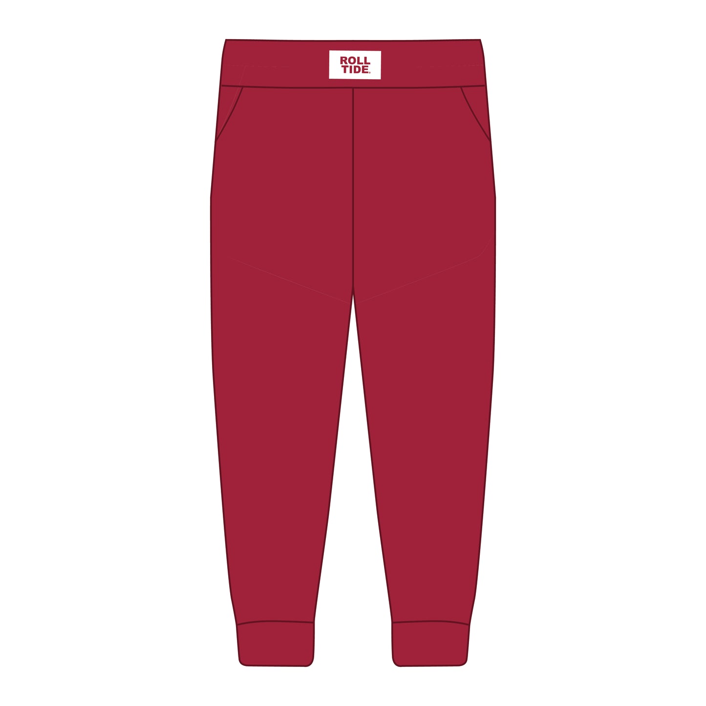 The Becca Joggers Roll Tide Woven Label | Crimson