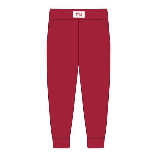 The Becca Joggers Roll Tide Woven Label | Crimson
