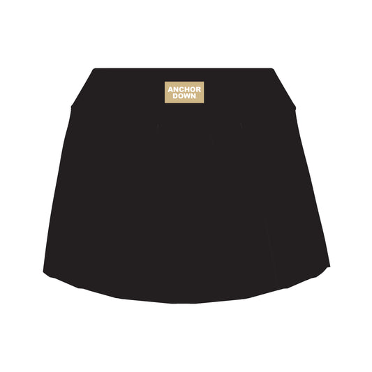 The Alli Tennis Skort Anchor Down Woven Label | Black