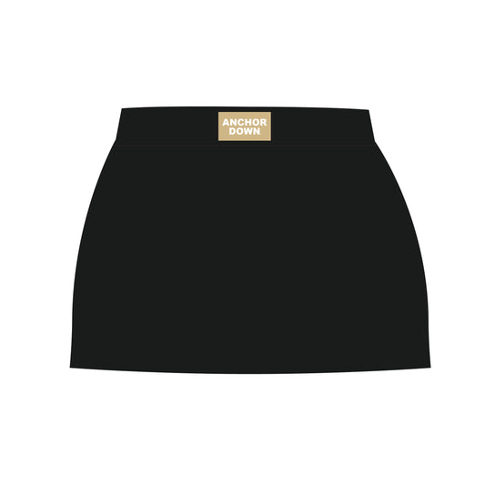 The Anna Active Skort Anchor Down Woven Label | Black