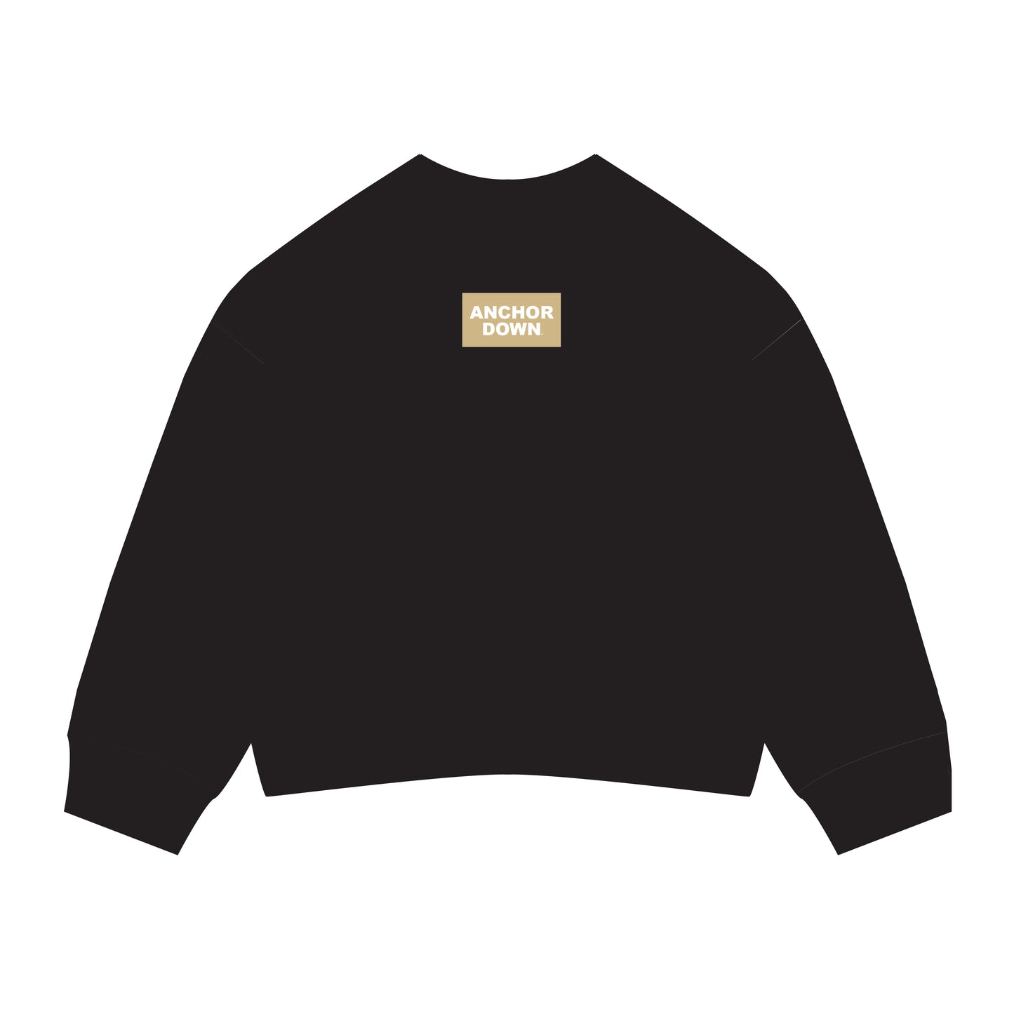 The Ava Airy Crewneck Anchor Down Woven Label | Youth Black