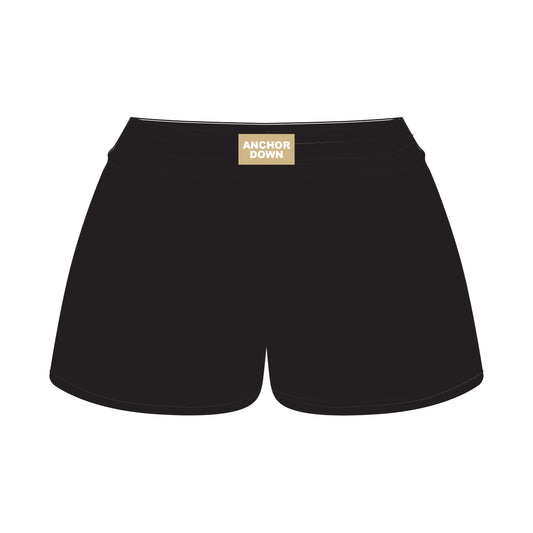 The Liz Nylon Shorts Anchor Down Woven Label | Black