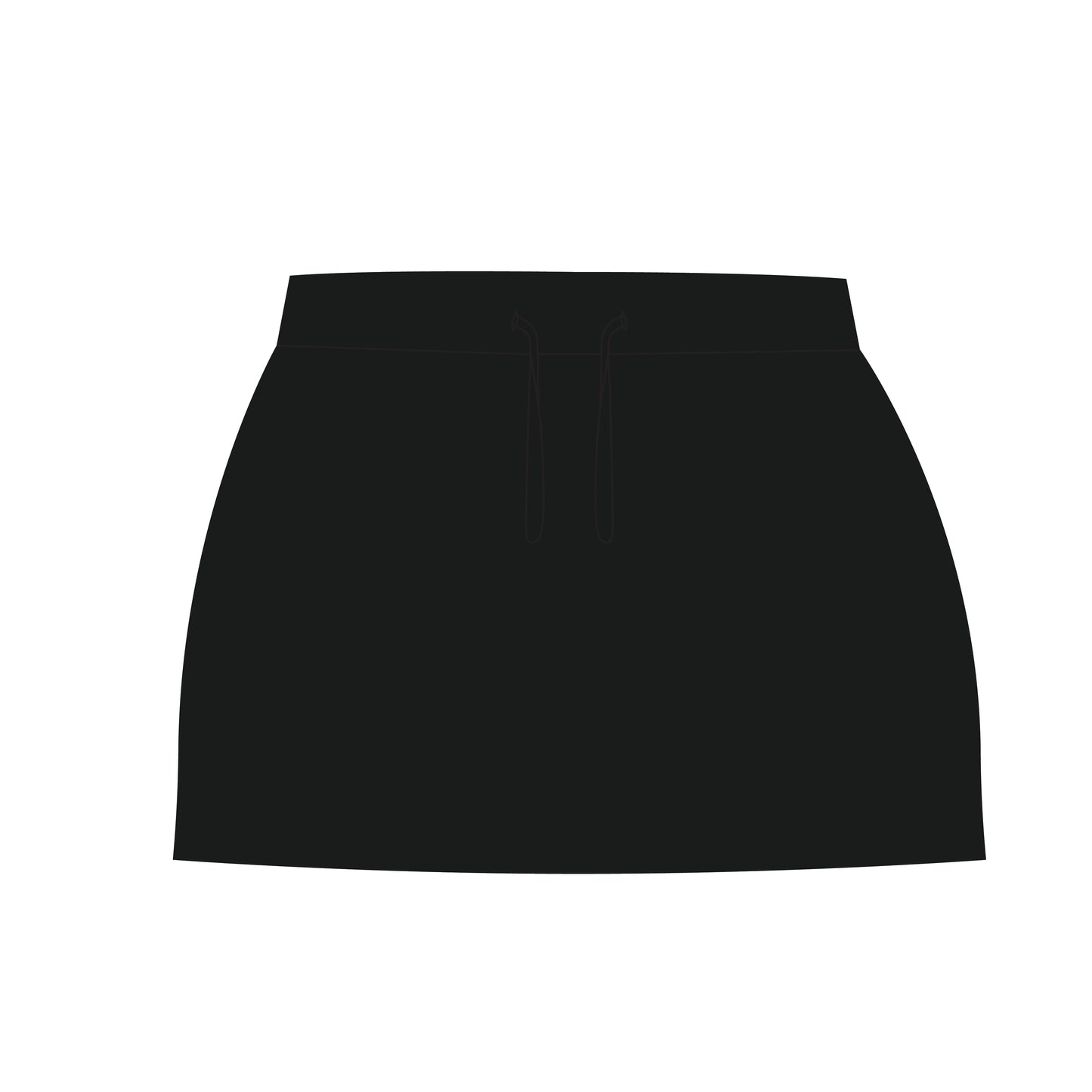 The Anna Active Skort Anchor Down Woven Label | Black