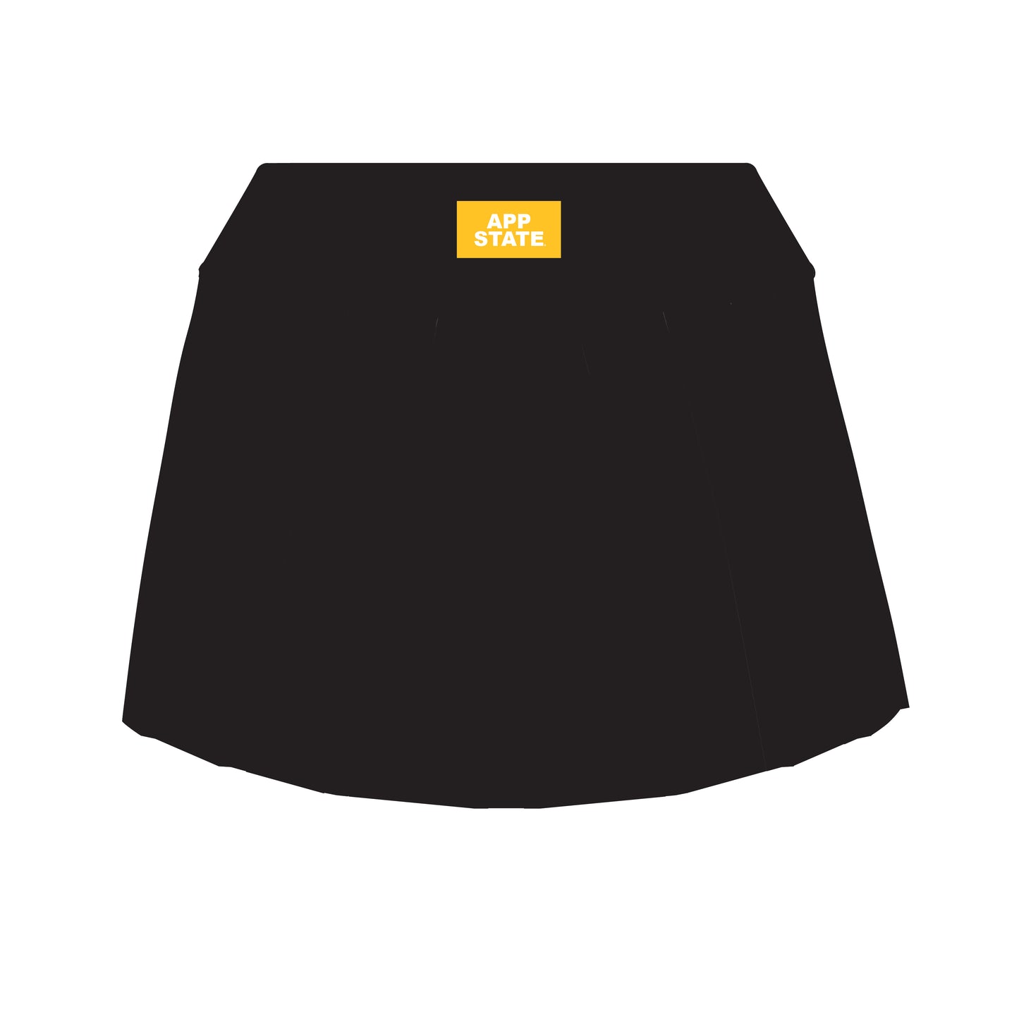 The Alli Tennis Skort App State Woven Label | Black