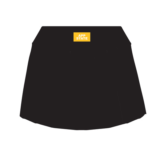 The Alli Tennis Skort App State Woven Label | Black