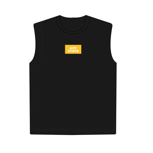 The Anna Active Tank App State Woven Label | Black