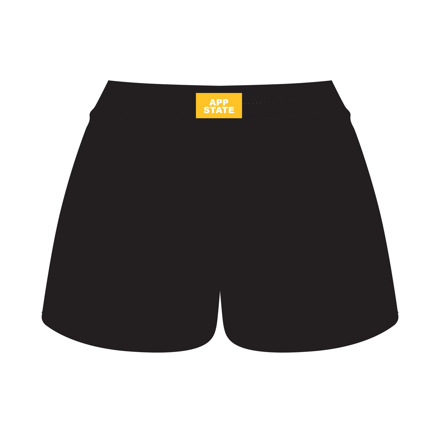 The Ava Airy Shorts App State Woven Label | Black
