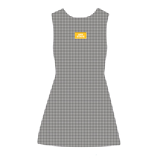 The Grace Gingham Dress App State Woven Label | Black