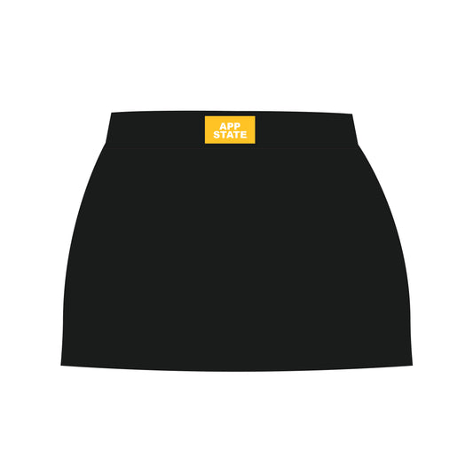 The Hayden High Waisted Skort App State Woven Label | Black