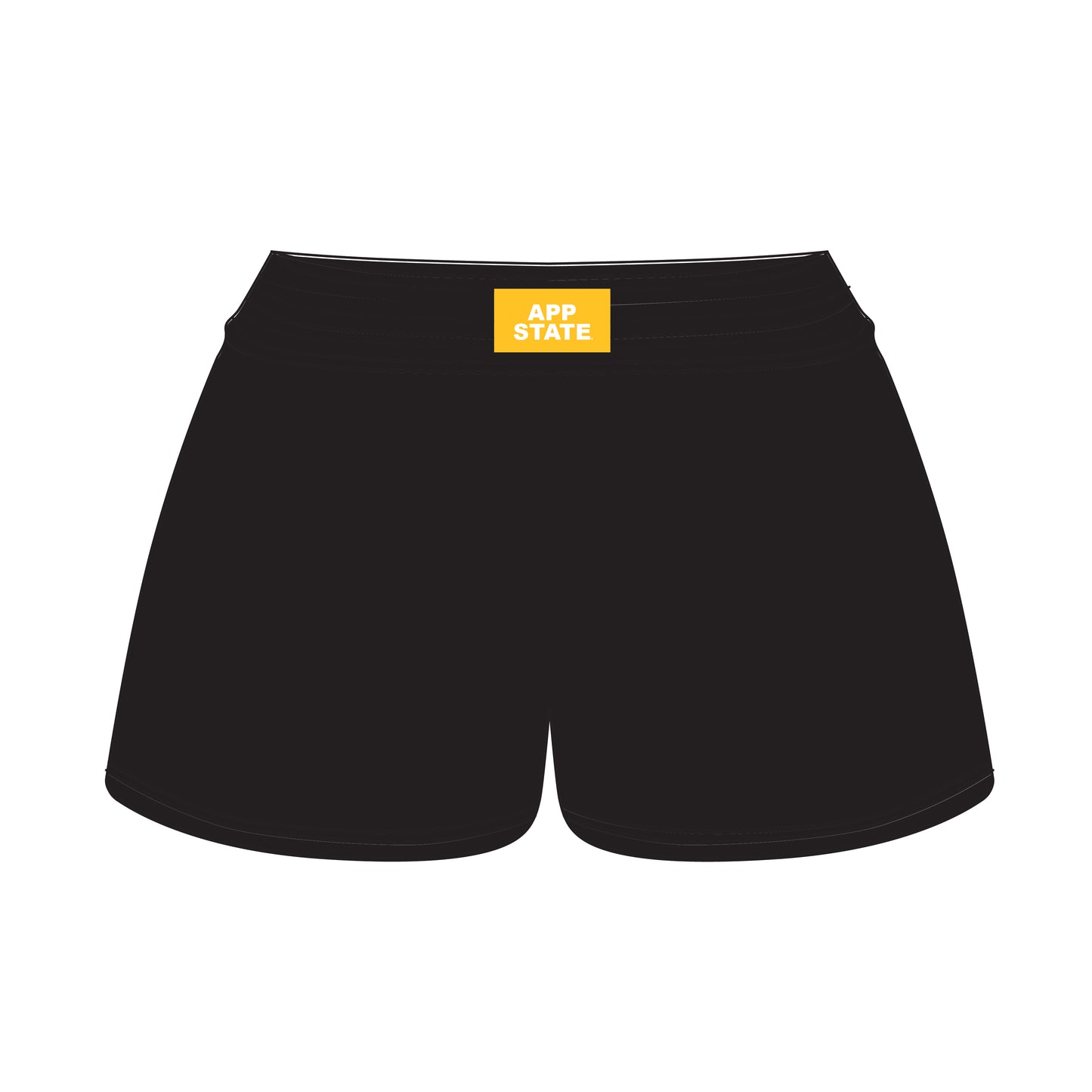 The Liz Nylon Shorts App State Woven Label | Black