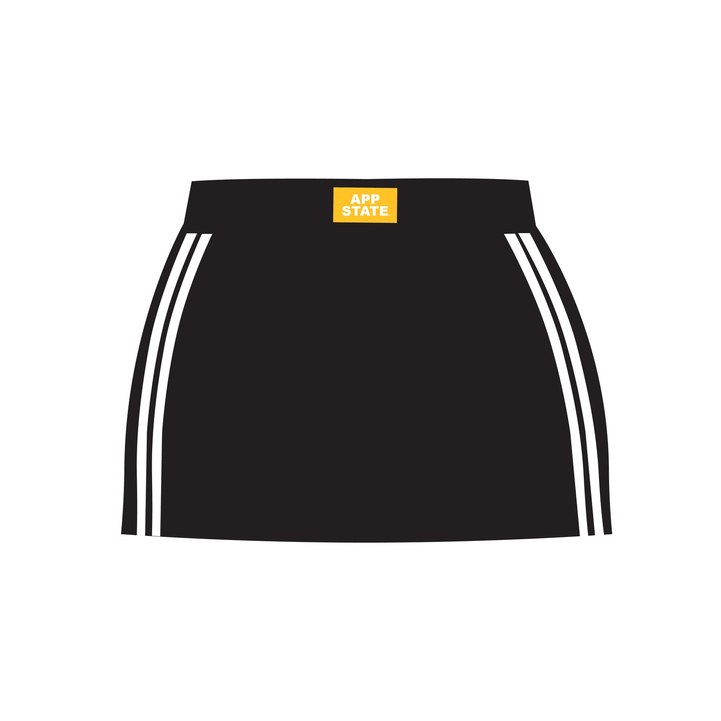 The Savannah Sporty Skort App State Woven Label | Youth Black