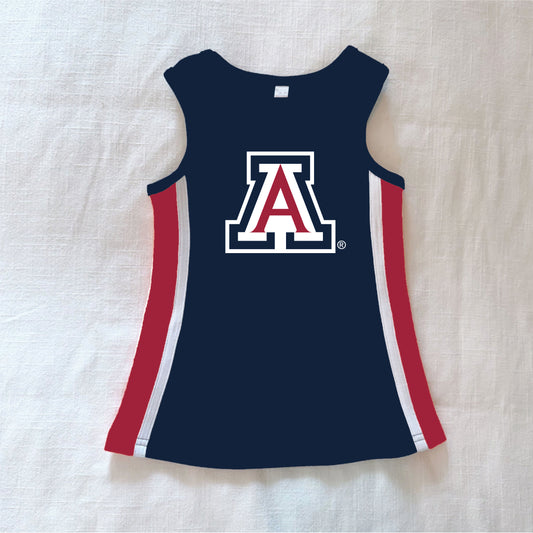 The Power Stripe Cheer Dress Arizona | Youth Navy
