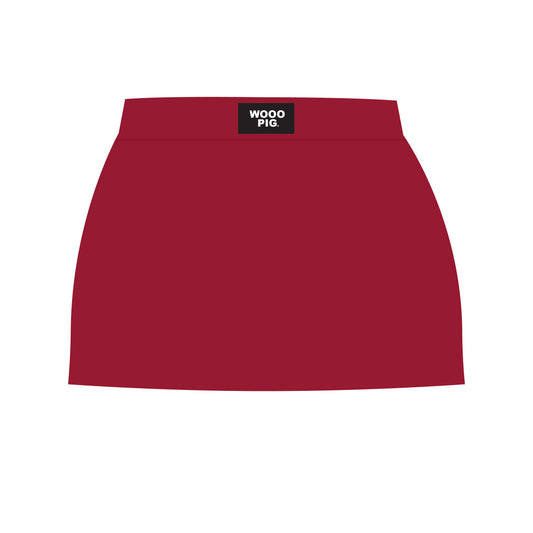 The Hayden High Waisted Skort Wooo Pig Woven Label | Youth Crimson