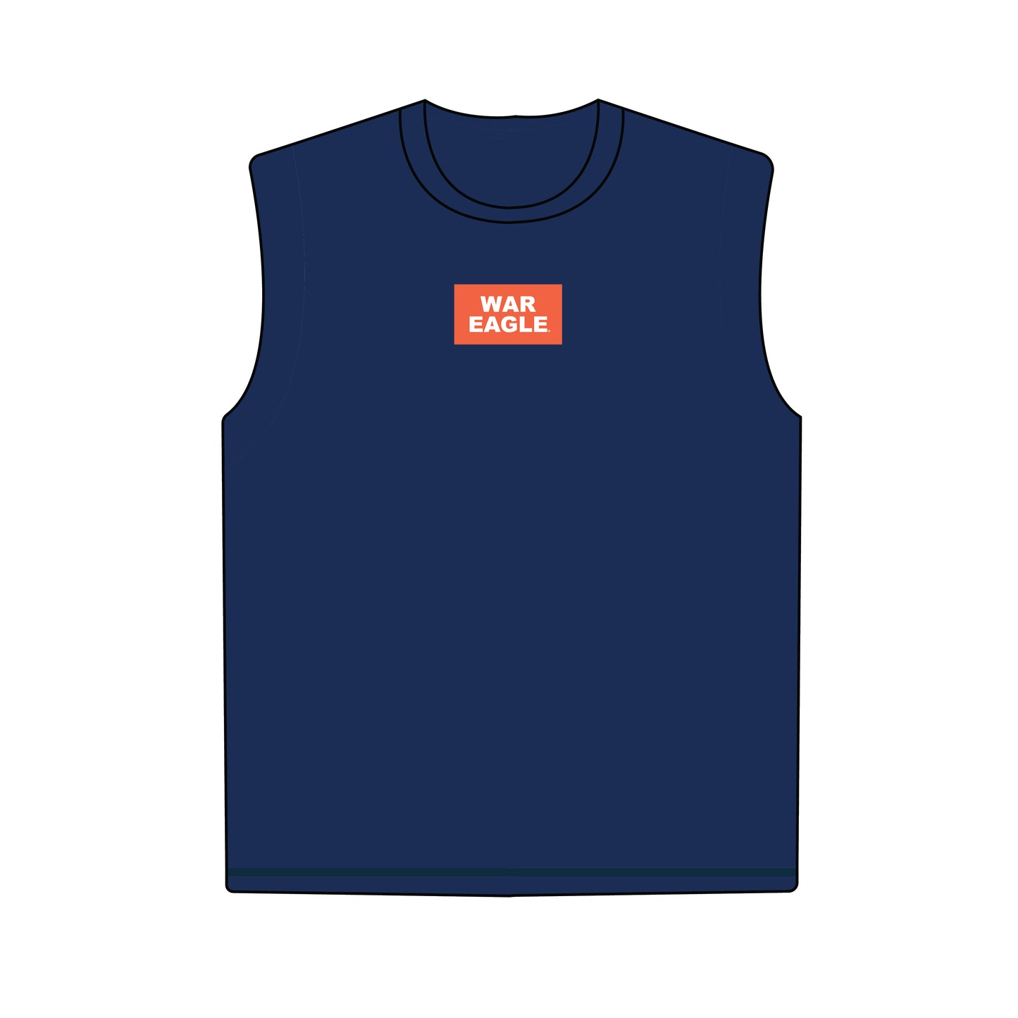 The Anna Active Tank War Eagle Woven Label | Youth Navy