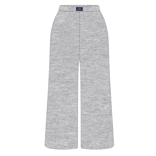 The Ava Airy Pants War Eagle Woven Label | Heather Grey