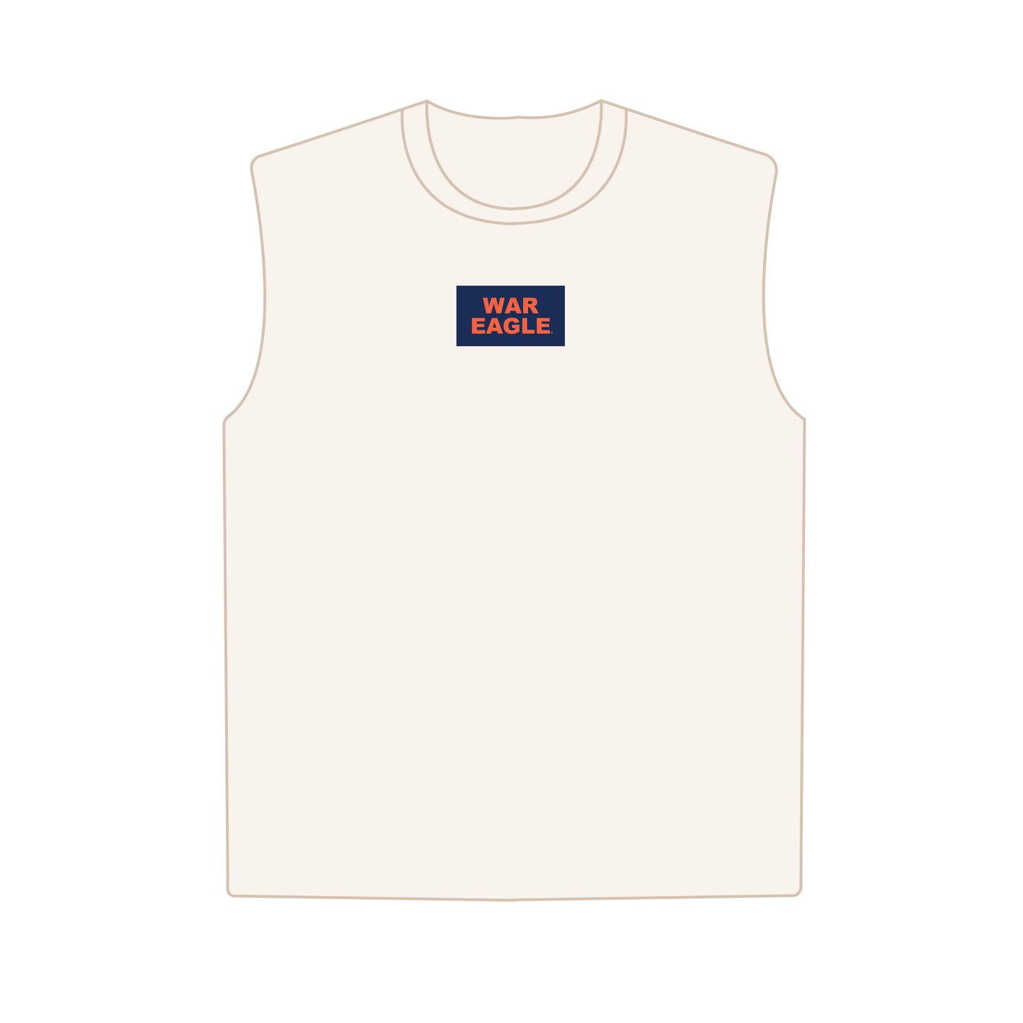 The Anna Active Tank War Eagle Woven Label | Youth Bone