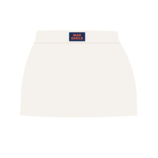 The Hayden High Waisted Skort War Eagle Woven Label | Bone