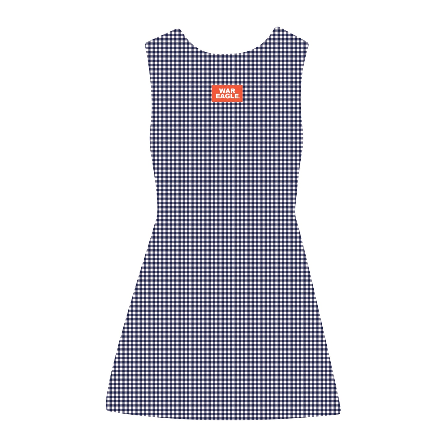 The Grace Gingham Dress War Eagle Woven Label | Navy