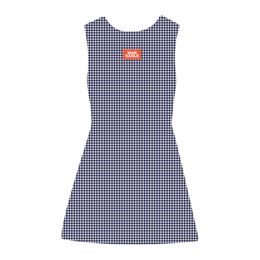 The Grace Gingham Dress War Eagle Woven Label | Navy
