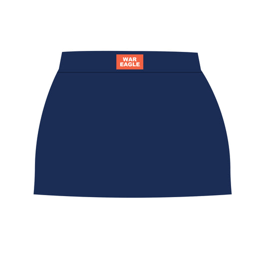 The Hayden High Waisted Skort War Eagle Woven Label | Youth Navy