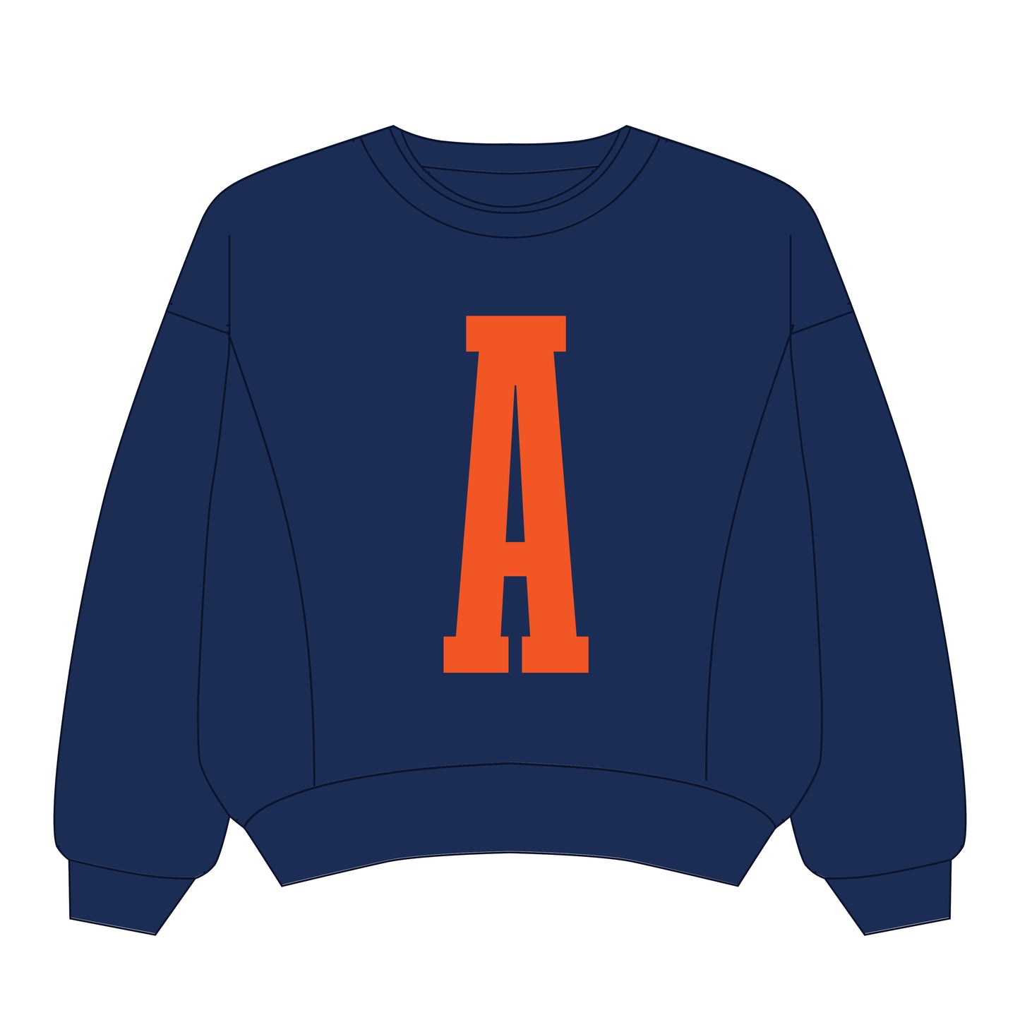 The Molly Cozy Crew Auburn | Navy