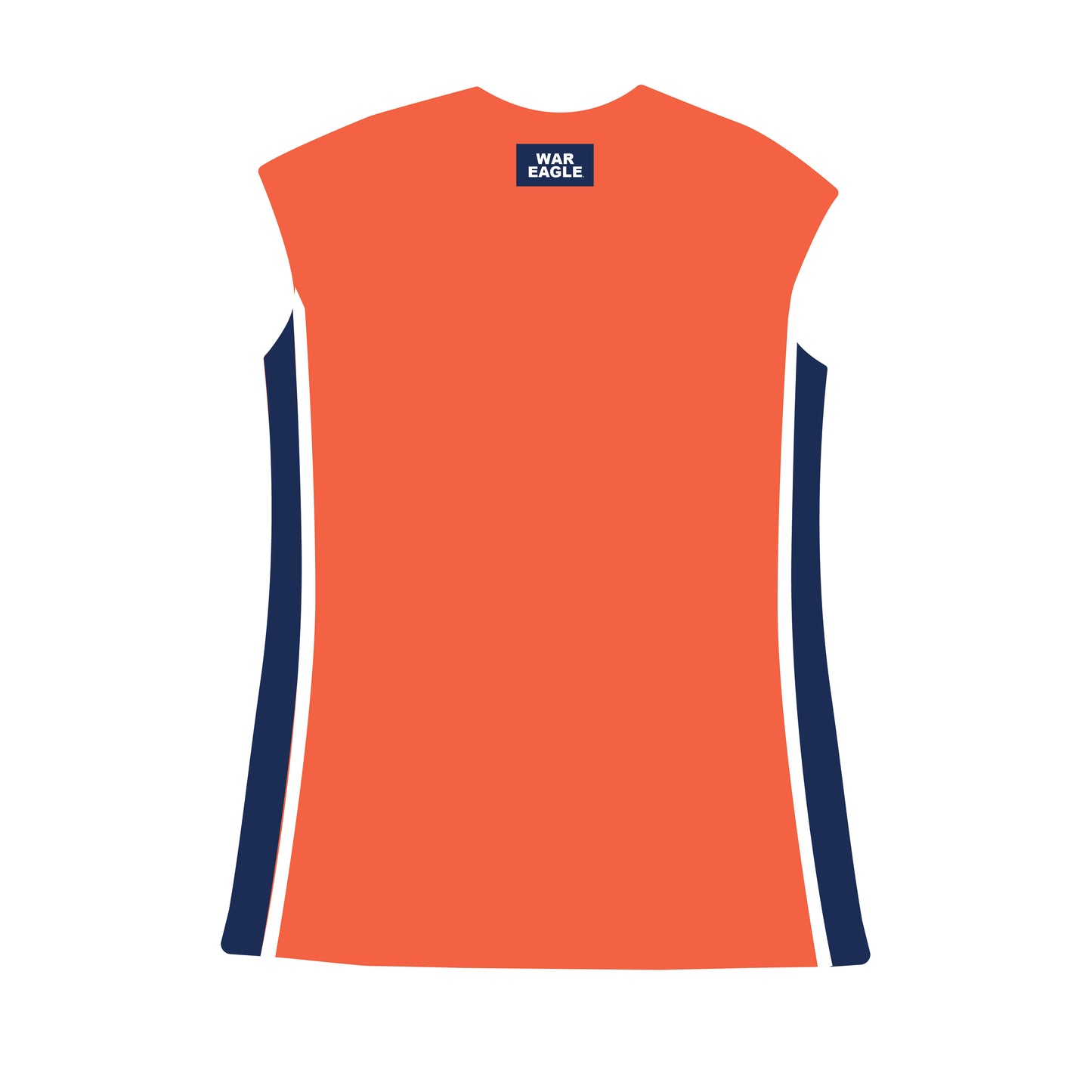 The Campbell Cap Sleeve Dress War Eagle Woven Label | Youth Orange