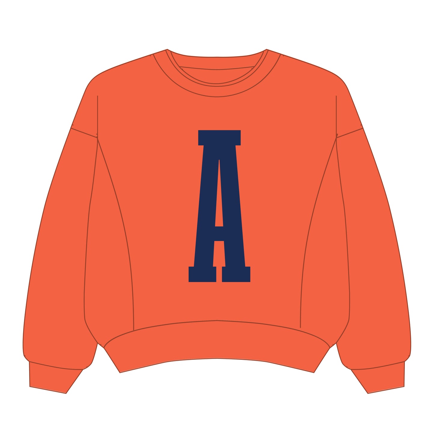 The Molly Cozy Crew Auburn | Orange