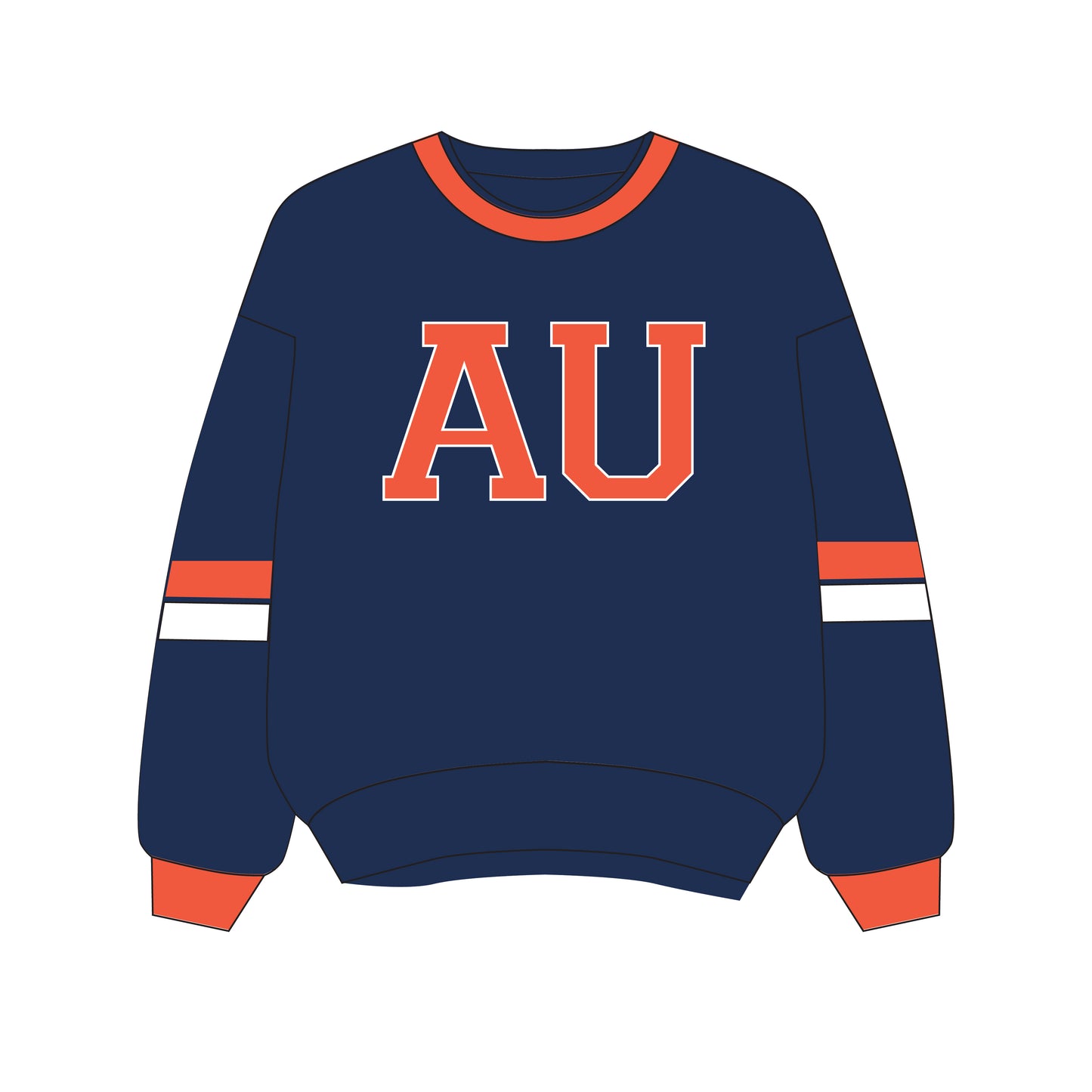 The Virginia Varsity Crewneck Auburn | Navy