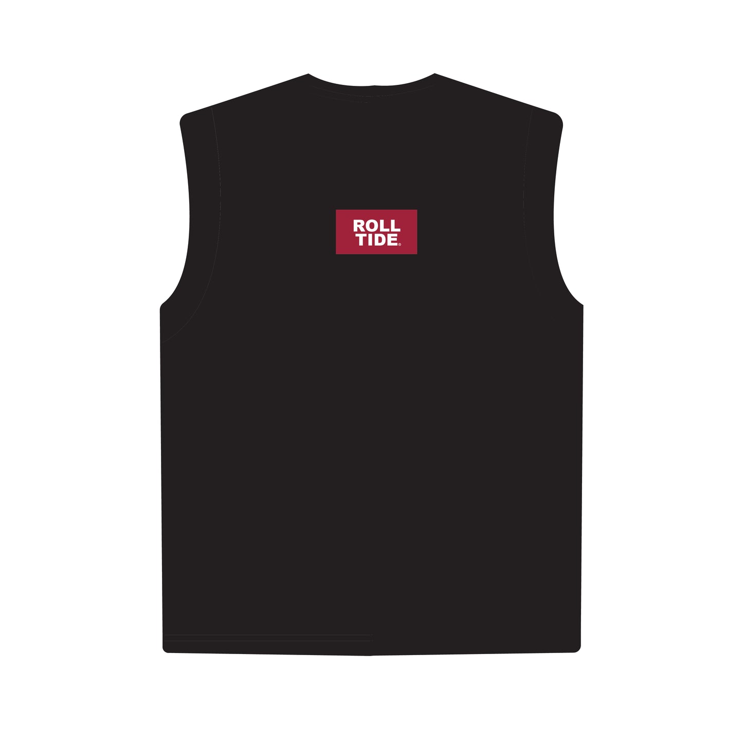 The Anna Active Tank Roll Tide Woven Label | Black