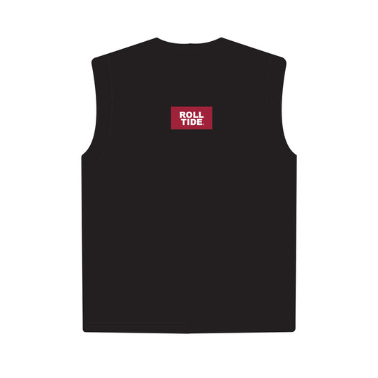 The Anna Active Tank Roll Tide Woven Label | Black