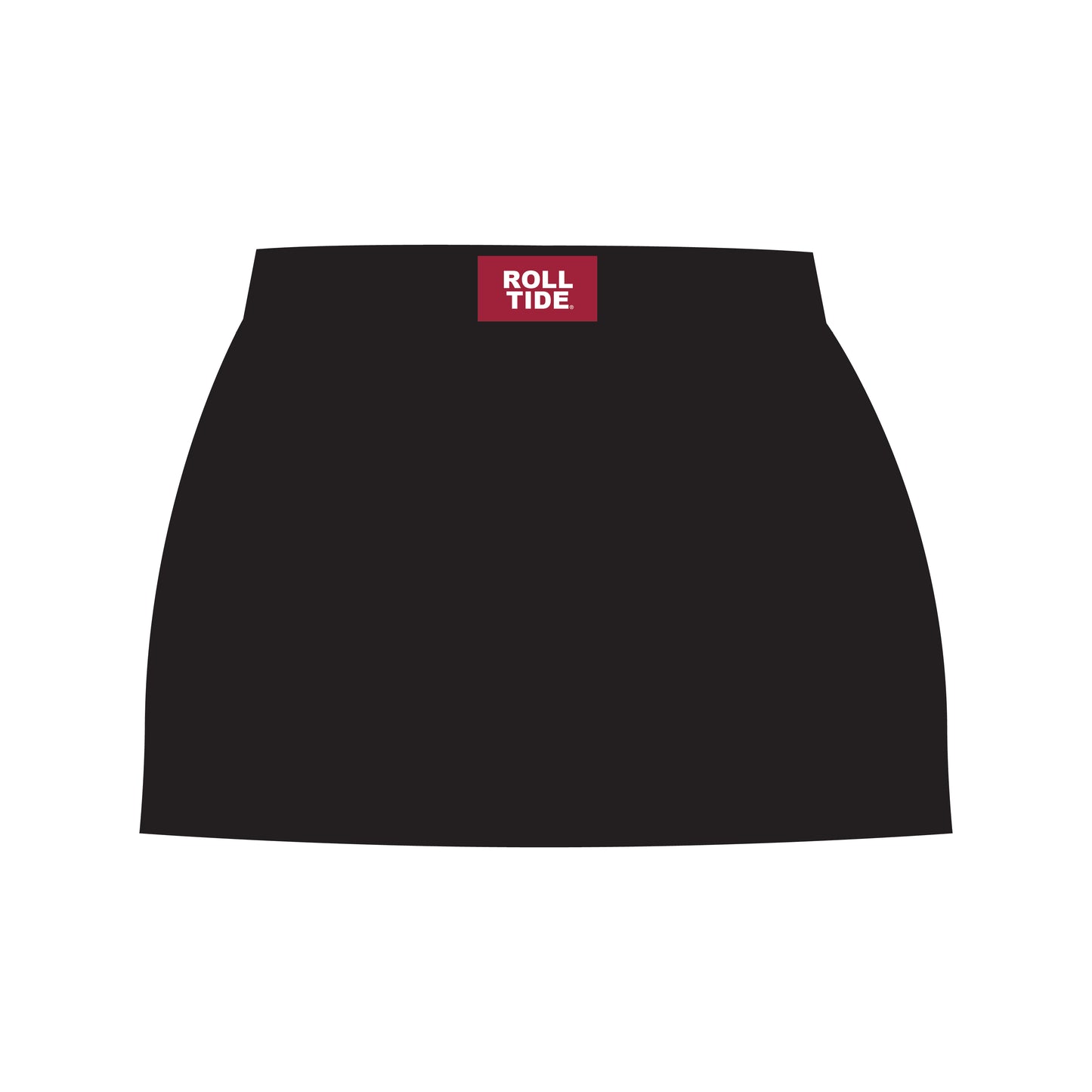 The Hayden High Waisted Skort Roll Tide Woven Label | Black