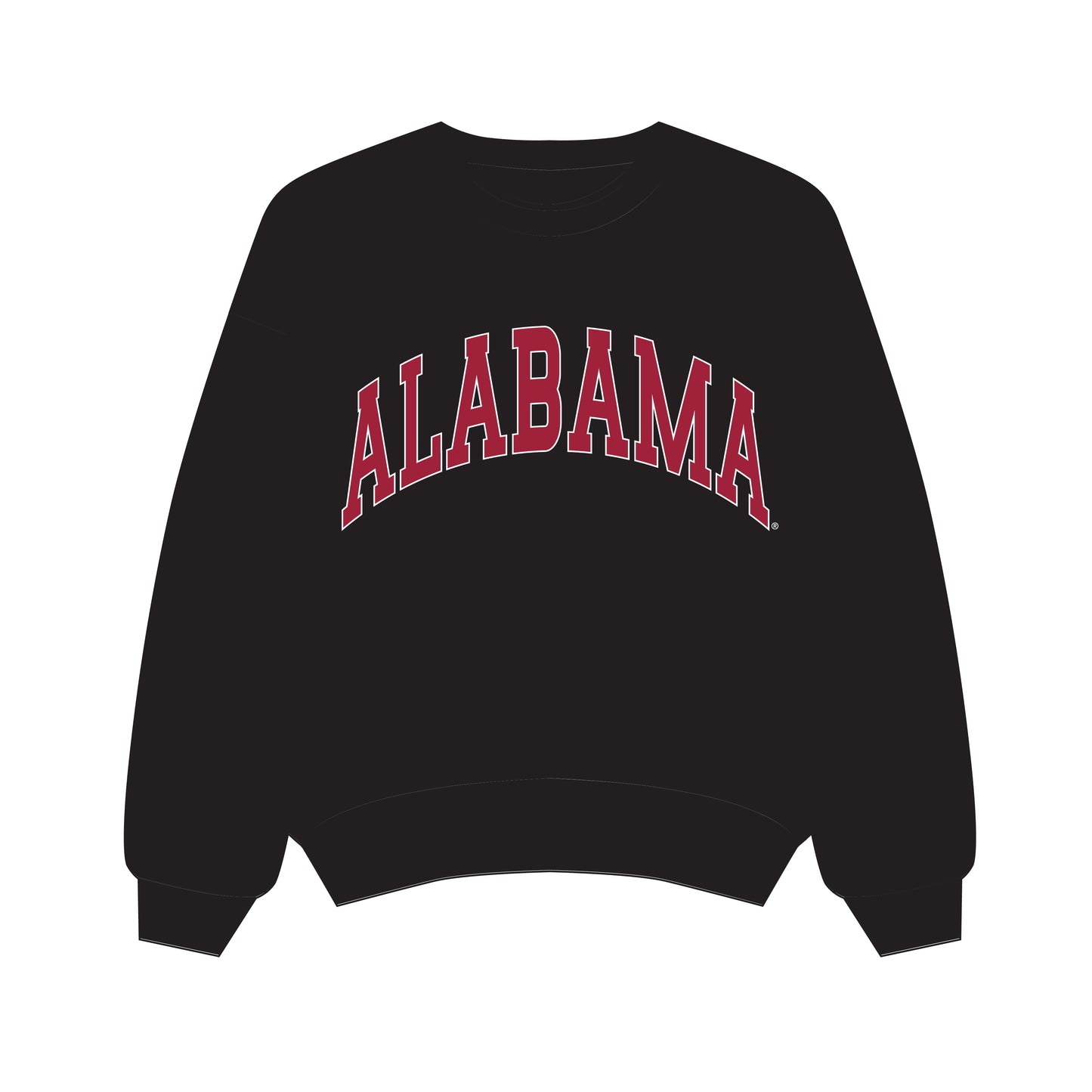 The Olivia Oversized Crewneck Alabama | Youth Black