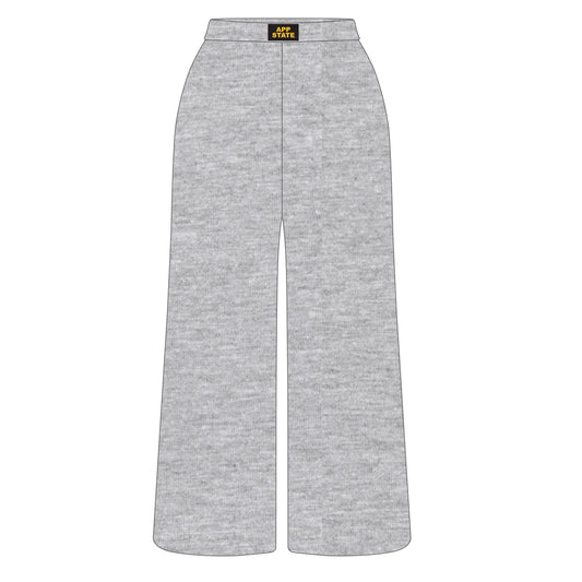 The Ava Airy Pants App State Woven Label | Heather Grey