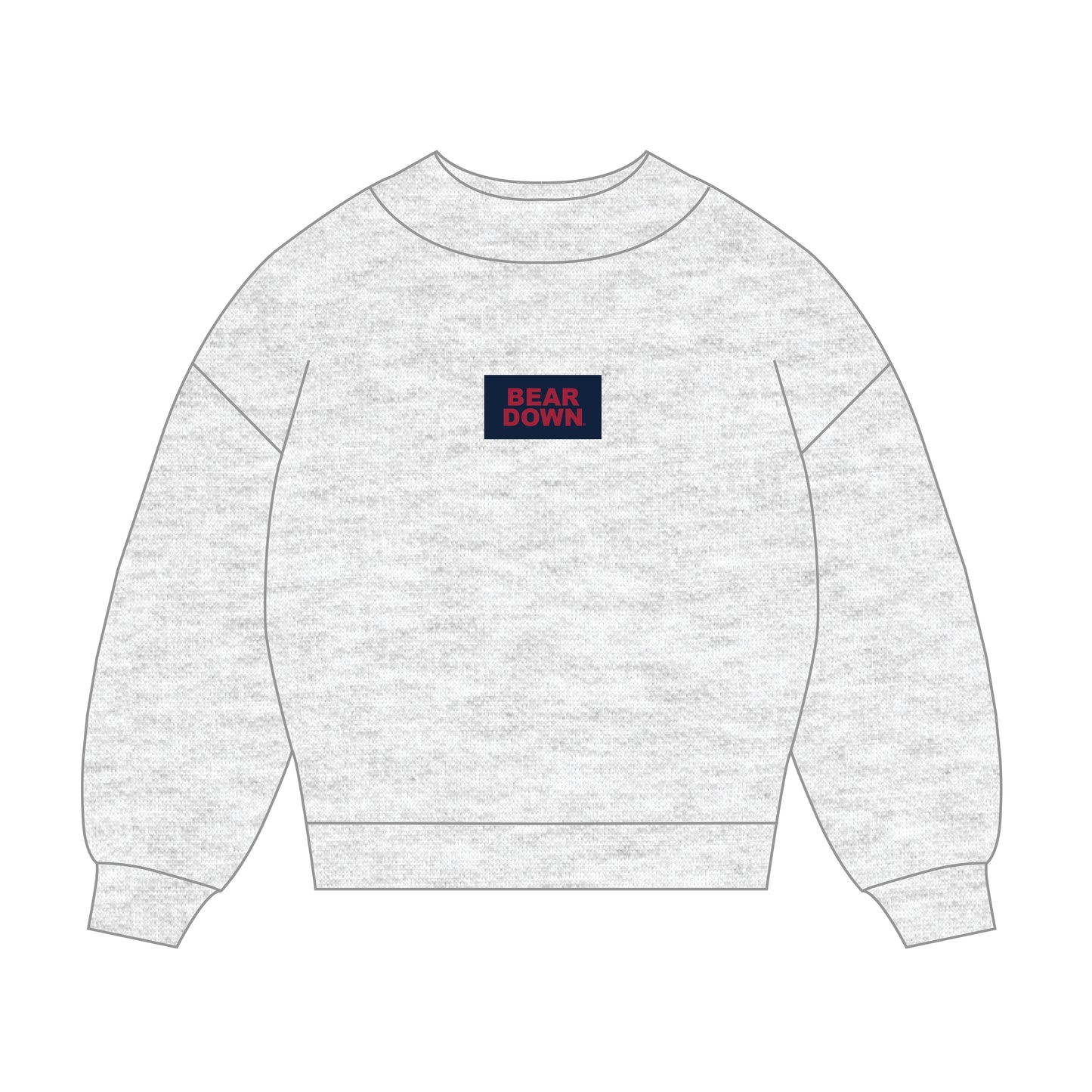 The Mary Mockneck Bear Down Woven Label | Ash