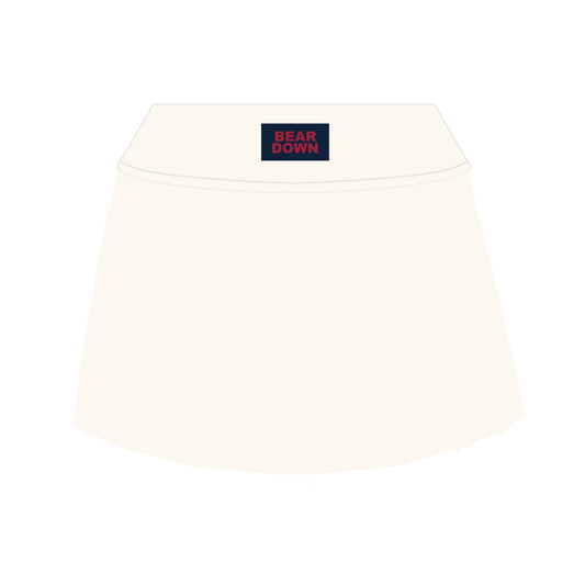 The Alli Tennis Skort Bear Down Woven Label | Bone
