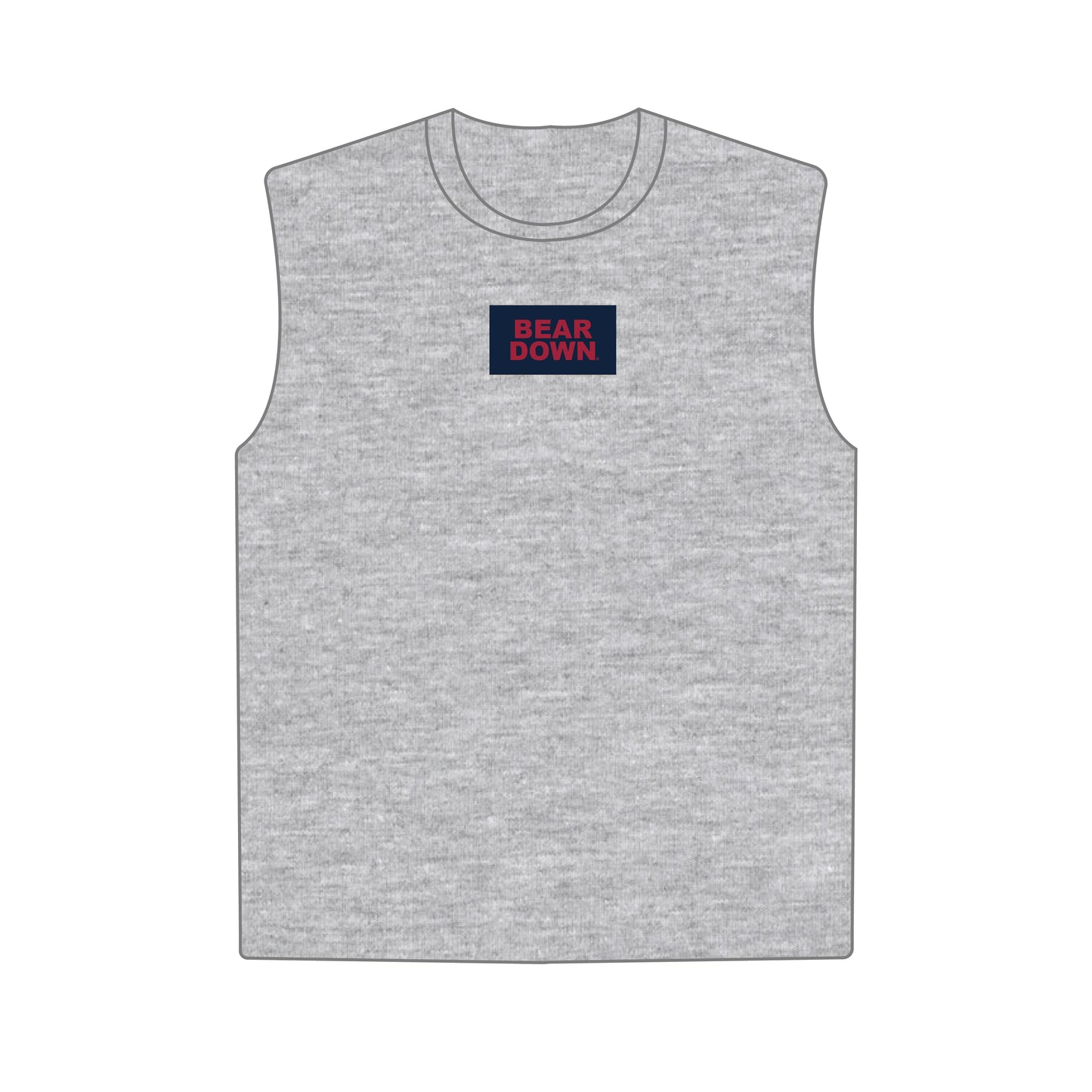 The Anna Active Tank Bear Down Woven Label | Heather Grey