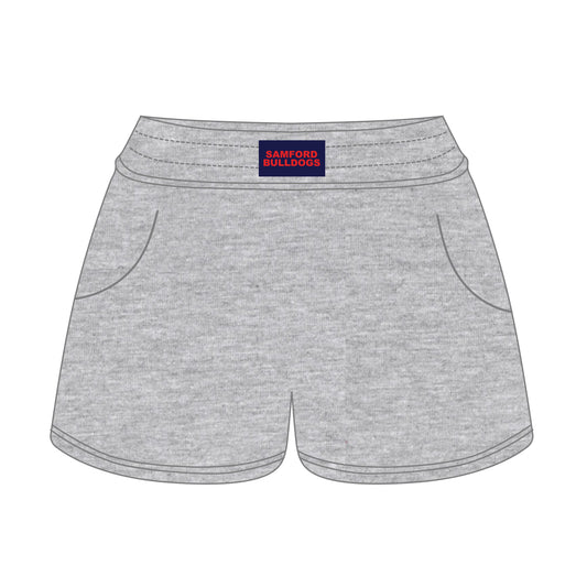 The Ava Airy Shorts Samford Bulldogs Woven Label | Youth Heather Grey