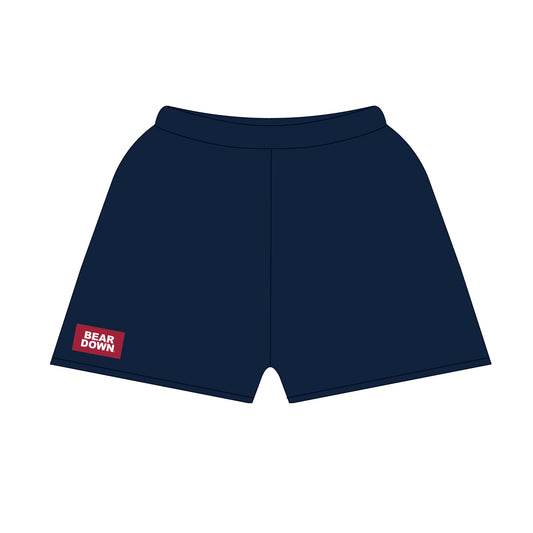 The Becca Shorts Bear Down Woven Label | Navy