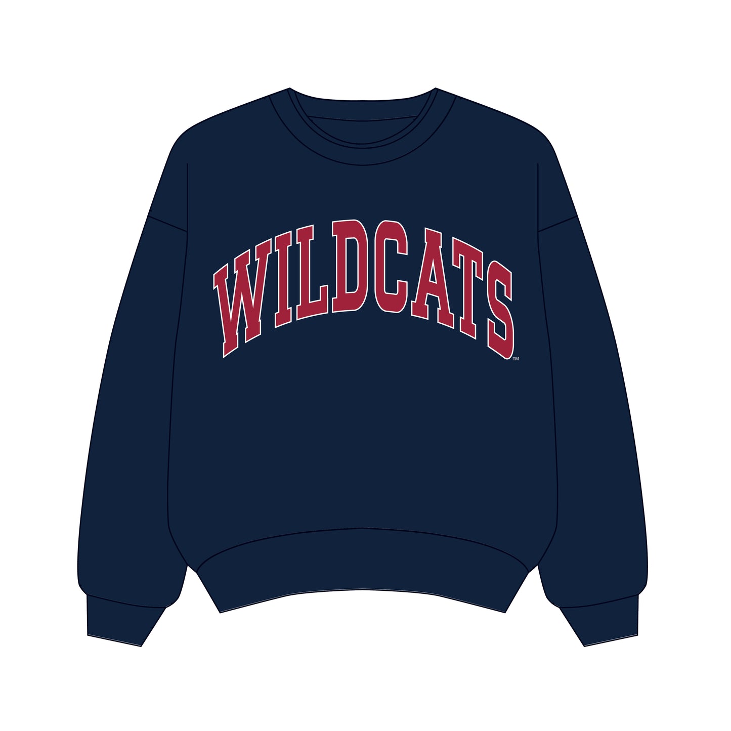 The Olivia Oversized Crewneck Arizona | Navy