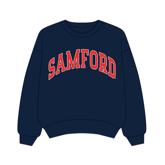 The Olivia Oversized Crewneck Samford | Navy