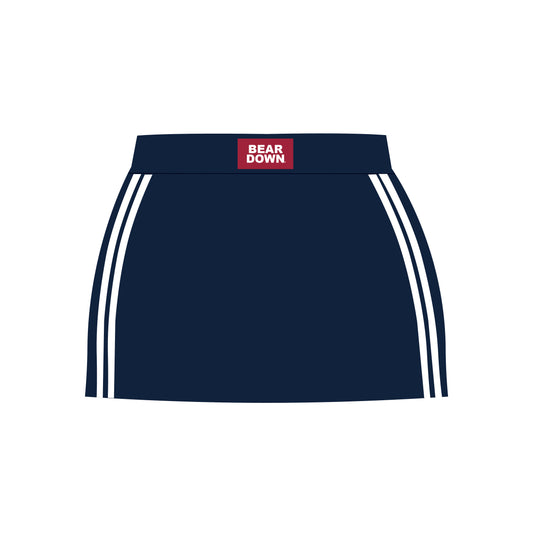 The Savannah Sporty Skort Bear Down Woven Label | Youth Navy