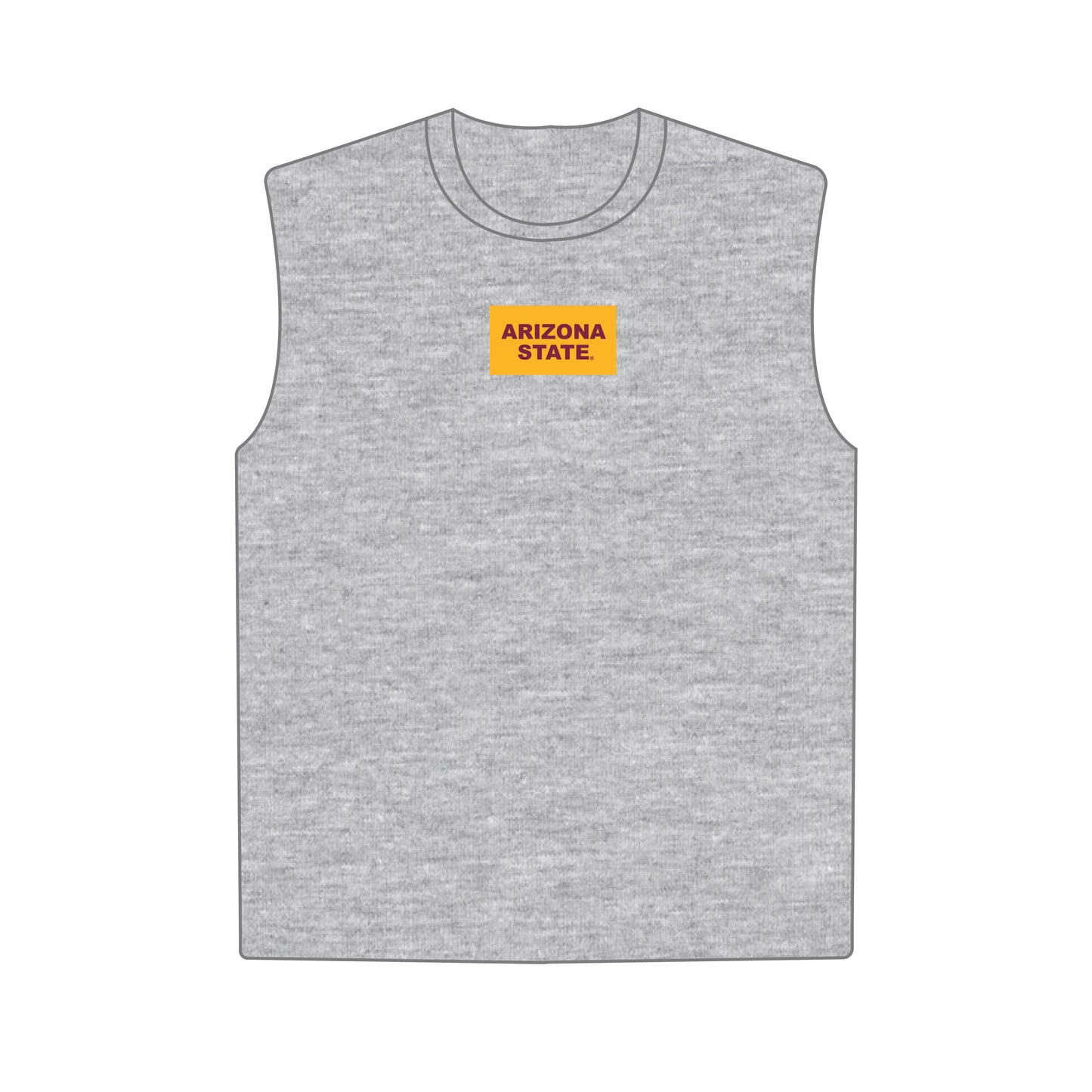 The Anna Active Tank Arizona State Woven Label | Heather Grey