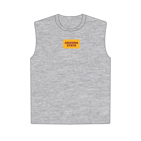 The Anna Active Tank Arizona State Woven Label | Heather Grey