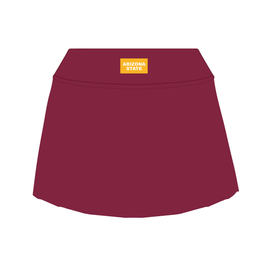 The Alli Tennis Skort Arizona State Woven Label | Maroon