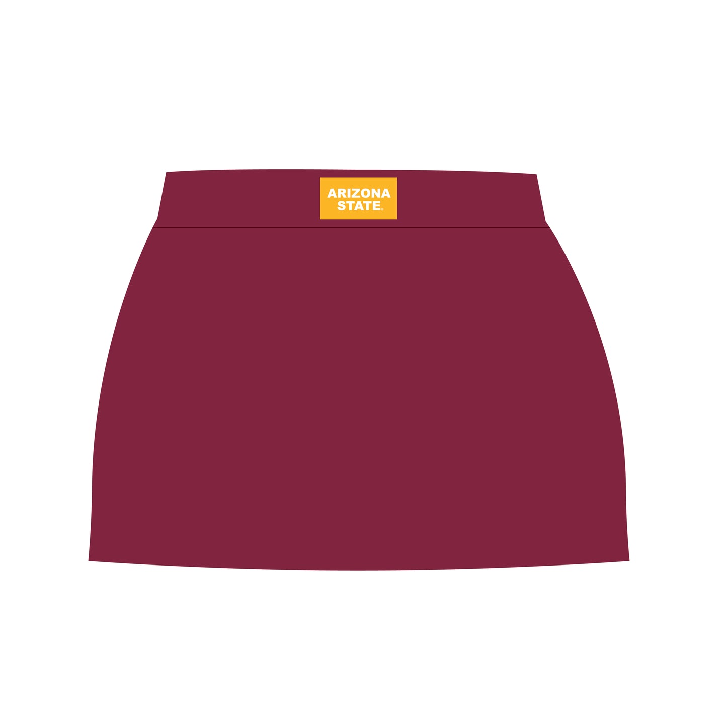 The Hayden High Waisted Skort Arizona State Woven Label | Maroon