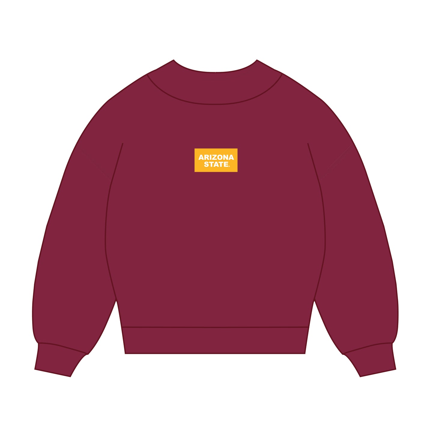 The Mary Mockneck Arizona State Woven Label | Youth Maroon