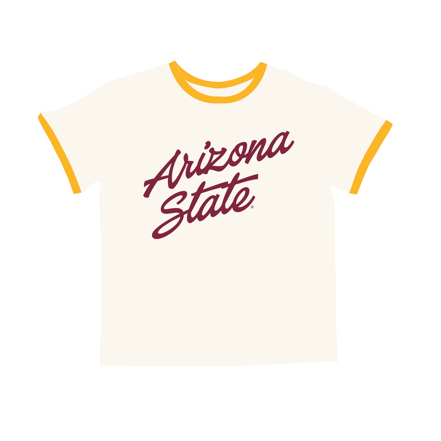 The Roxy Ringer Tee Arizona State | Bone
