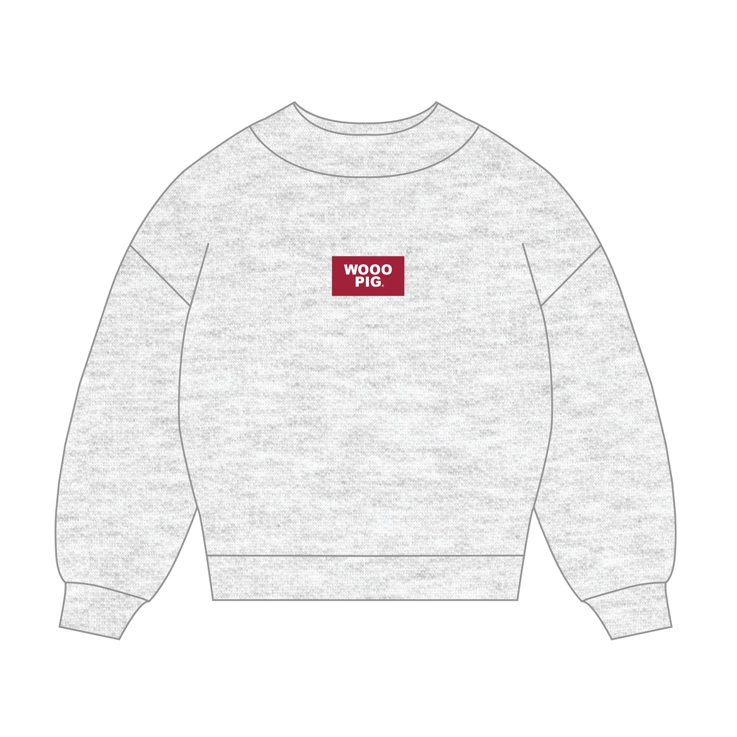 The Mary Mockneck Wooo Pig Woven Label | Ash